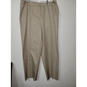 NWT Talbot Woman Classic Fit Khaki Pants Size 14W